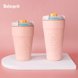 Quality BPA Free Gym Sport Plastic Water Bottle With Silicone Handle wholesale