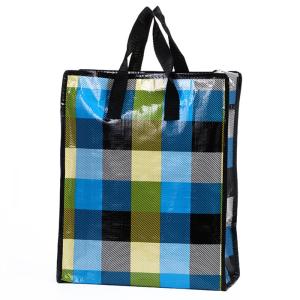 Quality Personalized Waterproof Laminated Woven Tote Bags With Strong Woven Handles wholesale