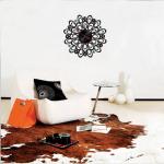 Home Decor Removable Diamond Circle Wall Sticker Clock 10D036