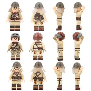 Quality MOC military soldiers WW2 weapon accessories Japanese army mini figures compatible with legoinglys wholesale