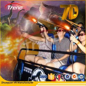 Quality 6 DOF Gun Shooting Stereo 7D Cinema Simulator With 3D VR Hanger 2.25KW 220V wholesale