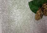 Bedroom Wallpaper PU Material Silver Glitter Fabric For Living Room Home Decor