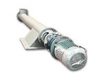 Carbon Steel Tubular Screw Conveyor , Horizontal Screw Conveyor Adjustable Speed