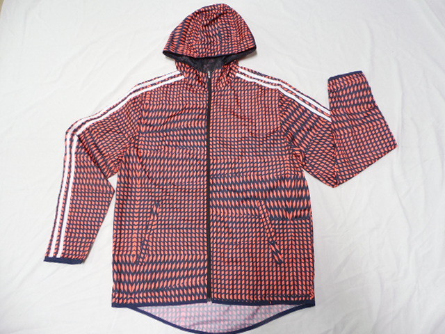Allover Printed 95gsm Woven Fabric Mens Lightweight Waterproof Jacket With Zipper
