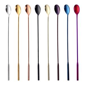 Quality 304 Stainless Steel Cocktail Mixing Spoon Bartender Tools Bar Stirring Spoon wholesale