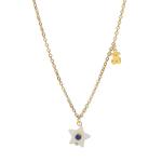 Lady Star Pendant 316L Stainless Steel Necklace Gold Plated