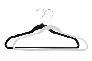 Quality High Quality Home Usage Simple Thin Black Velvet Hangers Wholesale wholesale