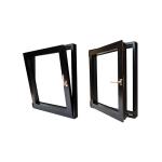 Modern Aluminum Tilt And Turn Windows Customized Black Tilt And Turn Double