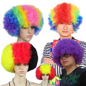 Quality Football Game Fan Wig 28*28cm Dacron Logo Customized Sports Supplies wholesale