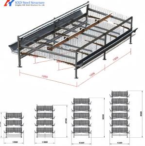 Quality Animal Feeding Chicken Layer Cages 8 Tiers 9 Tiers H Type Layer Hen Cage wholesale