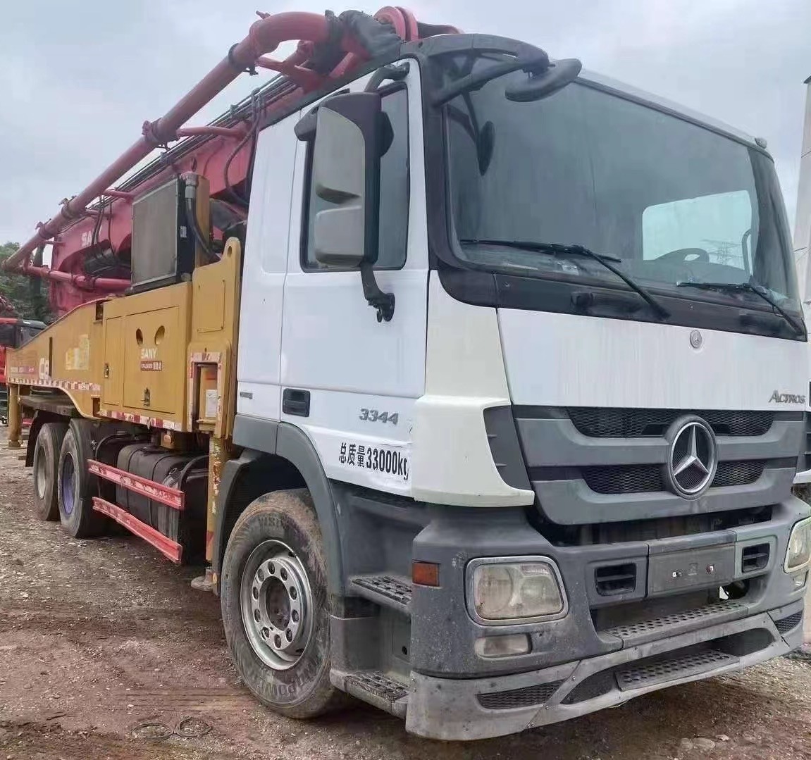 Sany Benz 49m 2019 Second-hand Concrete Pump Truck for Heavy Duty Construction
