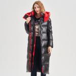 FODARLLOY Winter Women Jacket and long cotton-padded lady winter coat zipper two