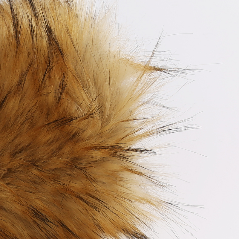 High Pile Faux Fur Collar Description Raccoon Fur For Hood Pattern Printed