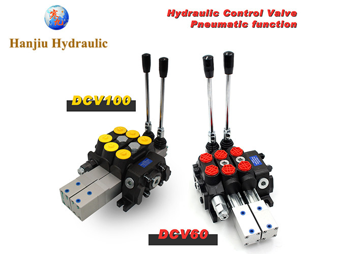 7 Spool 16 Gpm Backhoe Hydraulic Control Valve With 2 Joystick