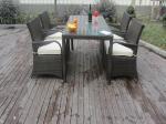 Rattan Garden Dining Sets , Washable Resin Wicker Patio Furniture