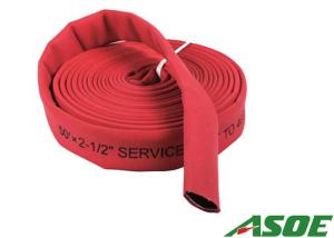 Quality EPDM Lined Synthetic Fire Hose , Red Polyester Jacket Fire Attack Hose wholesale