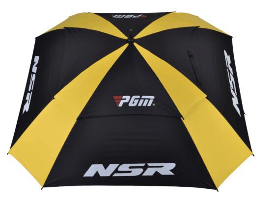 Manual Open Collapsible Golf Umbrella , Telescopic Square Golf Umbrella Aluminum