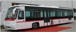 Quality Aluminum Apron Tarmac Coach Shuttle Bus To The Airport 13m×3m×3m wholesale