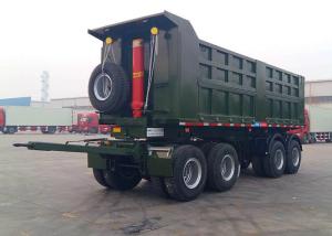 Quality Steel Box Drawbar Dump Tipper Semi Trailer 4 Axles For Sand And Bulk Material wholesale