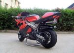 Red Mini Gas Dirt Bikes 110cc , Electric Start Small Dirt Bikes Automatic