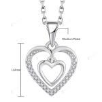 YASVITTI 925 Sterling Silver Double Hollow CZ Stone Diamond Jewelry Custom Large