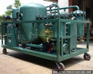 Quality 380V Turbine Oil Filtration Machine , Dissolved Water Removal Turbine Vacuum System wholesale