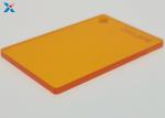 3mm Fluorescent Orange Acrylic Sheet Colored Large Cast PMMA Panels