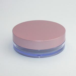 Quality Pink Round Loose Powder Cosmetic Cream Jar With Filter High Sealing Performance wholesale