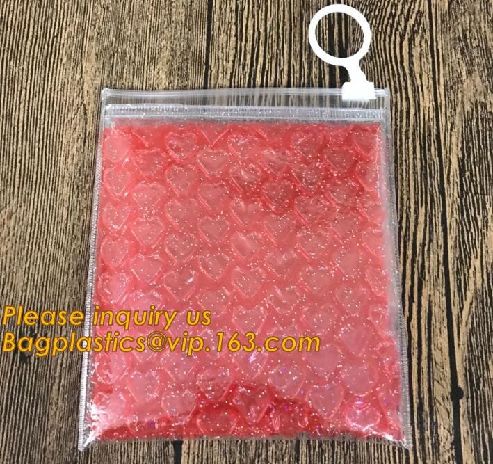 Cosmetic Pink Slider Padded Bag/Silver k Bag With Bubble,Padded Envelopes Cheap Aluminium Foil k Holographic