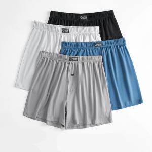 Quality Lyocell Fabric Mens Gym Boxers Custom Breathable Woven Boxer Shorts wholesale