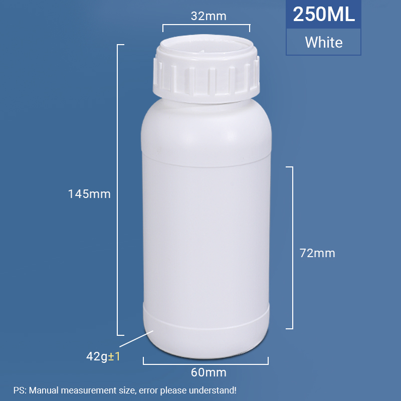 Screw Cap HDPE EVOH Barrier Empty Pill Co Ex Bottle For Pesticide Packaging Custom Logo