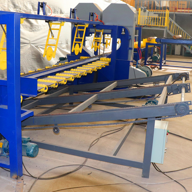 China Manufacturer Twin Vertical Saw Double Blades Wood Cutting Vertical Bandsaw Mills Sawmill Production Line