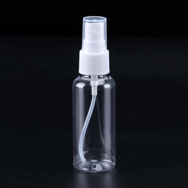 20ml30ml50ml60ml100mlPET Round Fine Mist Spray Bottle Plastic Container Custom Logo Pump Sprayer for Beach and Pool Days