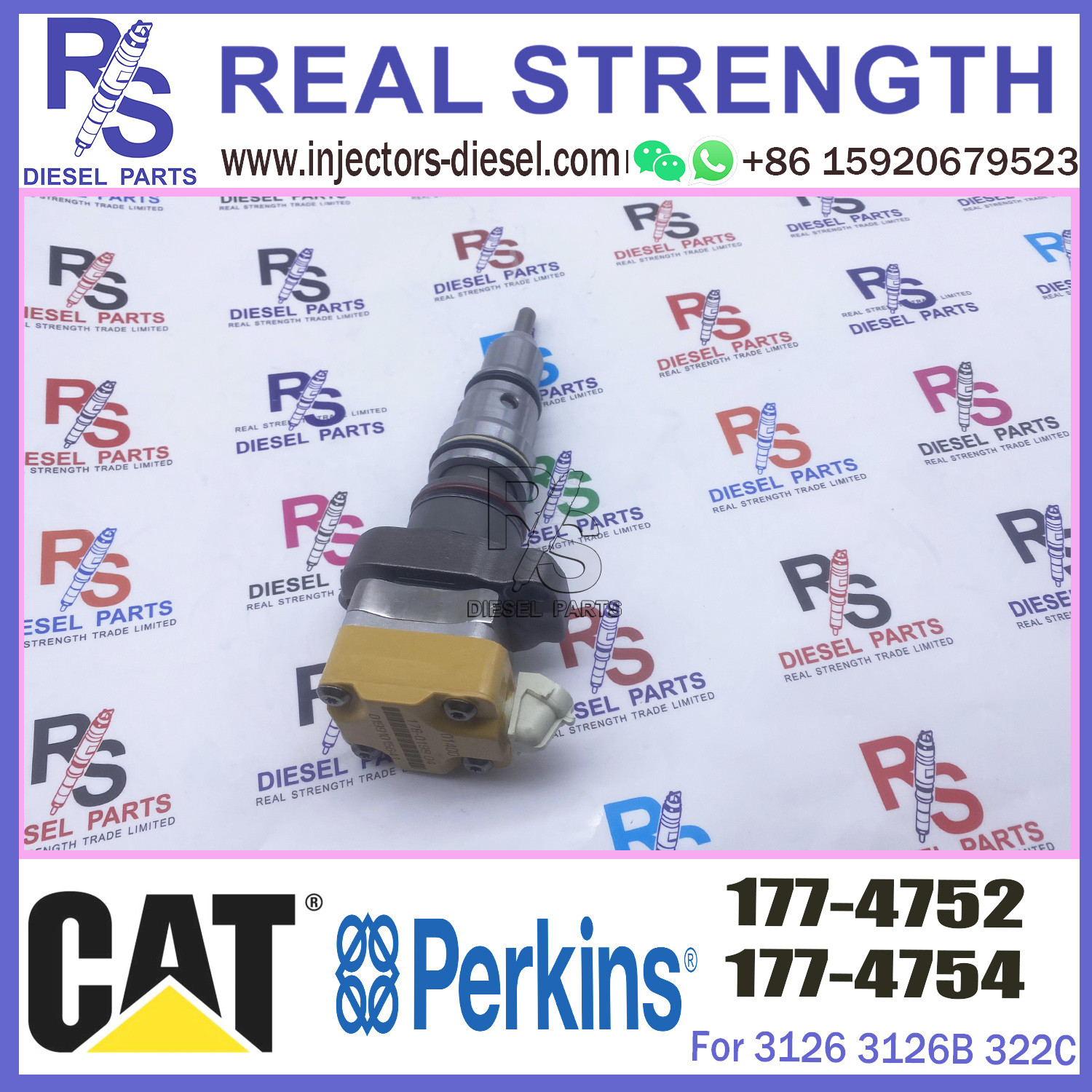 Common Rail Fuel Injector 1774752 177-4752 For 325C E325C Excavator 128-6601