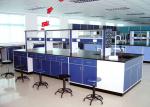 Corrosion Resistant Full Steel Lab Island Bench / Desk Lab Systems Furniture