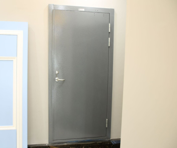 School Fire Rated Security Door Galvanized Steel Safety Door 1.5mm leaf RAL Color