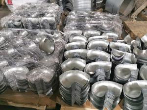 Quality Ventilation System Deep Drawn Parts 150mm 90 Degree Elbow wholesale