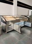 Stainless Steel Fruit Vegetable Display Ladder Cabinet Commercial Multi Step