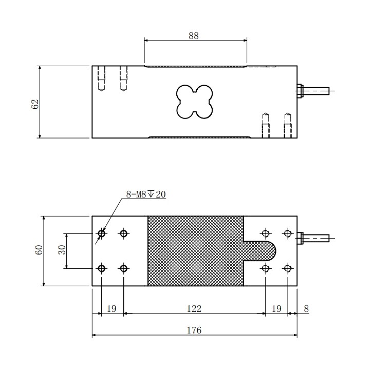 Aluminum Alloy Single C3 Single Point Weight Sensor 50-1000kg High Precision Load Cell