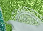Light Green Glitter Wallpaper For Bedroom , Craft 3d Glitter Wallpaper