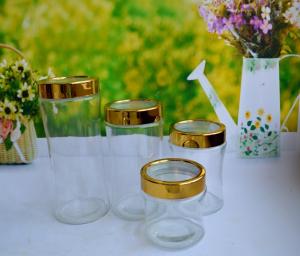 Quality SET OF 4 PCS GLASS CANISTER wholesale