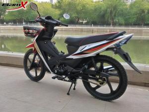 Quality 110cc RED/BLACK/AUTOMATIC Cub Motorcycle Hydraulic Damping Front Suspension 4-speed Transmission wholesale