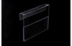 Clear Hanging Acrylic Sign Holder , Plexiglass Wall Mounted Sign Holder