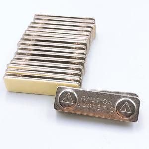 Quality Custom Shape Retractable Steel Plate Neodymium Magnet Magnetic Name Badge For Clothing wholesale