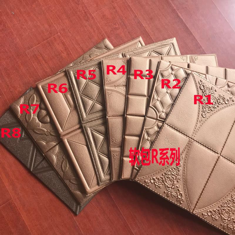 Wall Coating 3D Brick Design Foam Wallpapers for Administration Easy Installation