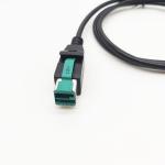 24V To USB-B Male And Hosiden Plug PoweredUSB Cable 12V 24V