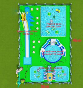 Quality 0.9mm Plato PVC Inflatable Water Park Heat Sealing wholesale