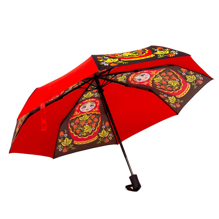 Auto Open Close 21"*8K Three Fold Sublimation Art Umbrella