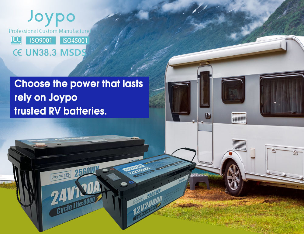 Deep Cycle LiFePO4 Battery 12V 24V 200Ah For RV Solar Camping Cabin Marine