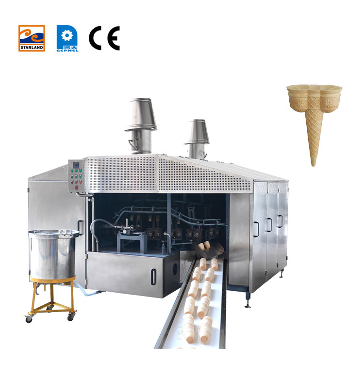 5kg / Hour Wafer Cone Production Line Ice Cream Biscuit Cone Machine